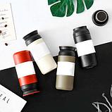 Термос-стакан вакуумный компактный ENJOY TRAVEL TUMBLER [350 мл.] (Черный), фото 3