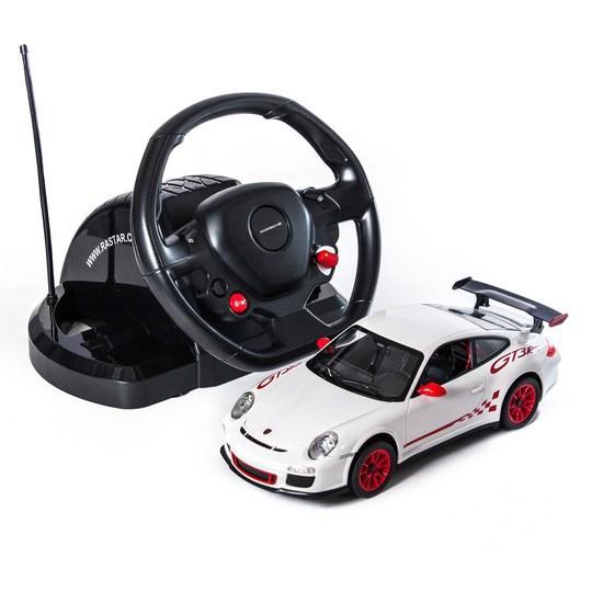 Радиоуправляемая модель автомобиль Rastar Porsche GT3, 1:14, Управление: Руль, Материал: Пластик, Цвет: Белый,