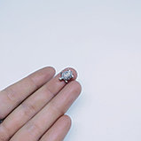 Декоративный элемент Черепаха, с фианитами, 11х9мм, фото 2