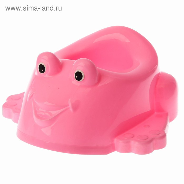 Детский горшок-игрушка «Лягушонок», цвет розовый