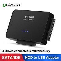 Кабель/Адаптер внешний с USB 3.0 на 3.5''/2.5'' IDE/SATA US160 (20676) UGREEN