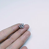 Декоративный элемент Корона, с фианитами, 10х7мм, фото 2