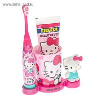 Набор Hello Kitty HK-20: электрическая зубная щетка + зубная паста + стакан, 1хАА