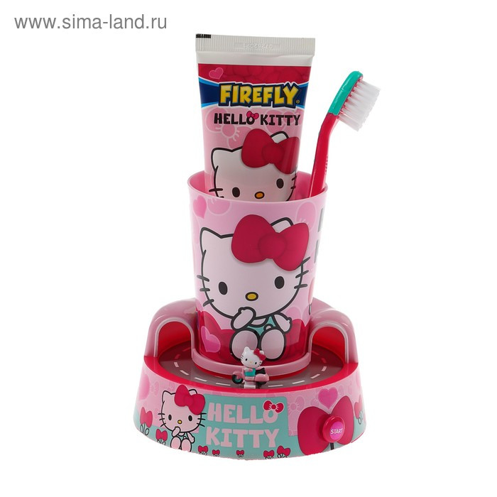 Набор Hello Kitty Timer Gift Set HK-13: зубная щетка + зубная паста+ стакан/таймер