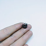 Декоративный элемент Корона, с фианитами, 10х7мм, фото 2