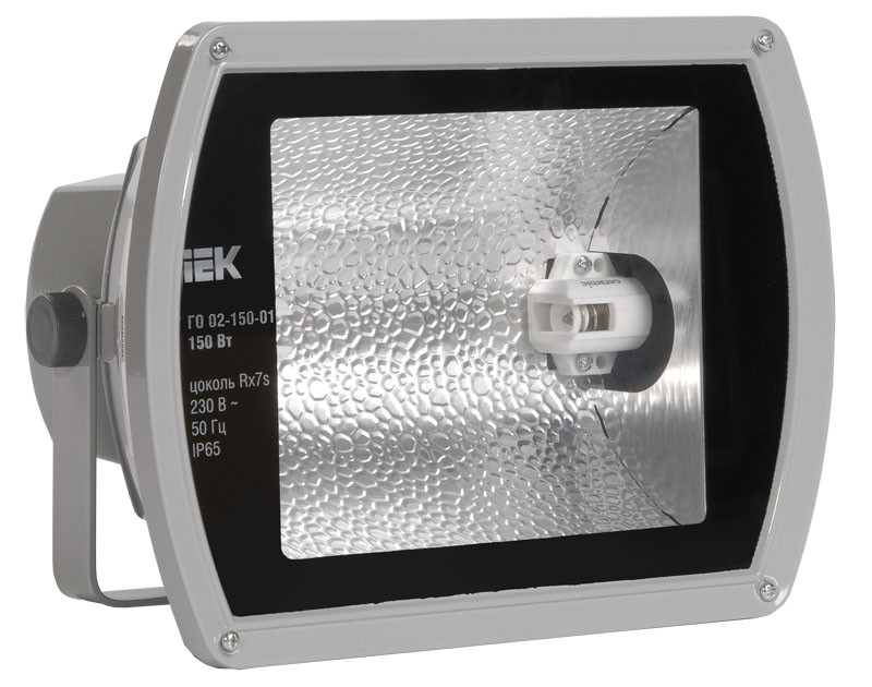 Прожектор ГО02-150-01 150Вт Rx7s серый симметричный IP65 ИЭК - фото 1 - id-p62334205