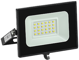 Прожектор СДО 06-20 светодиодный черный IP65 6500 K IEK