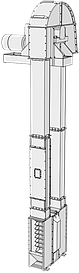 Ковшовая нория SEI 50/23 - Skandia Elevator I-Line