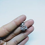 Навеска Корона, на бэйле, с фианитами, 13х6мм, фото 2