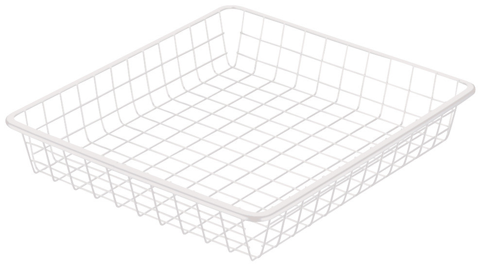 Проволоч.корзина, 436х494х85 мм, белая, сталь покр. пласт.