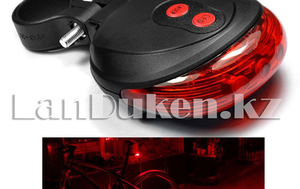 Фонарь задний на велосипед лазерный LED на багажник SL-116 (7 режимов) - фото 4 - id-p62430381