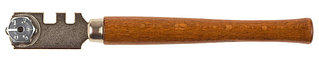 Стеклорез STAYER "PROFI" роликовый, 6 режущих элементов, с деревянной ручкой  3365_z01