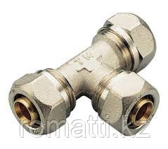 Тройник 40-32-32 для металлопластиковых труб, фото 1