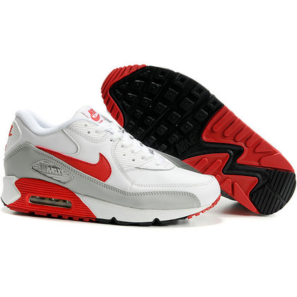 Nike Air Max 90 кроссовки белый с красным, фото 2
