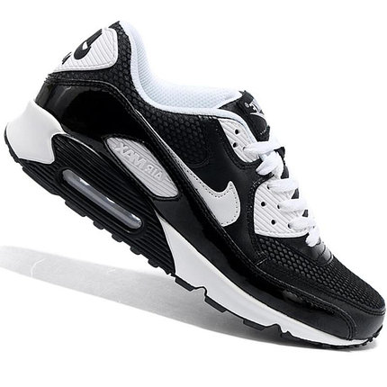 Nike Air Max 90 кроссовки черно-белые, фото 2