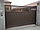 Ворота Сэндвич-панели, коричневые. Ширина: 3 м.; Высота: 2 м. Без автоматики, калитки и монтажа, фото 2