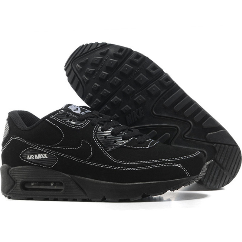 Nike Air Max 90 кроссовки черные,замша