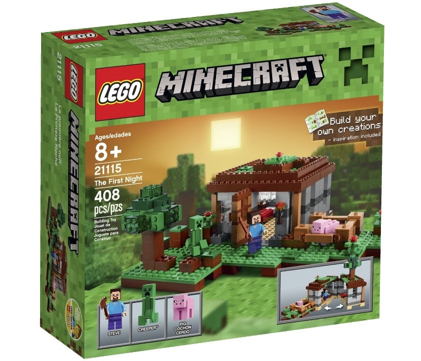 21115 Lego Minecraft Первая ночь, Лего Майнкрафт
