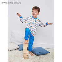 Пижама для мальчика, рост 80-86 см, цвет синий 304-