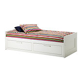Кровать кушетка БРИМНЭС с 2 ящиками ИКЕА, IKEA