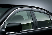 Ветровики/Дефлекторы окон c хромом на Lexus ES 2012-