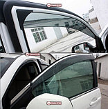 Ветровики/Дефлекторы окон c хромом на Lexus ES 2012-, фото 3