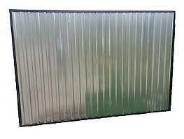 Заборные секции из оцинкованного профнастила