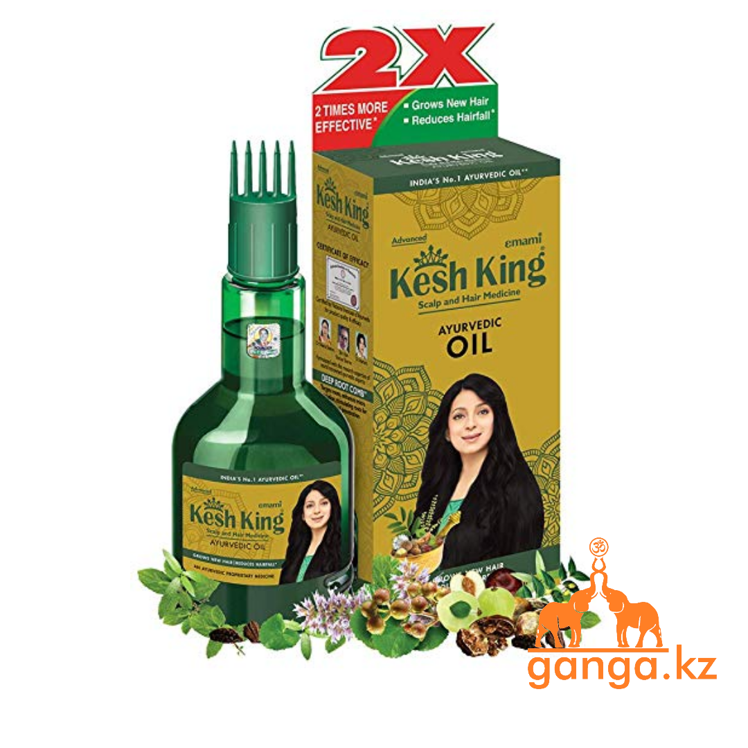 Аюрведическое масло для поврежденных волос Кеш Кинг (Ayurvedic Medicinal Oil Kesh King), 100мл - фото 1 - id-p55090575