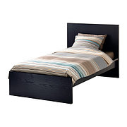 Кровать каркас МАЛЬМ черно-коричневый 90х200 ИКЕА, IKEA 