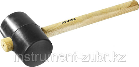 Киянка STAYER резиновая черная с деревянной ручкой, 900г, фото 2