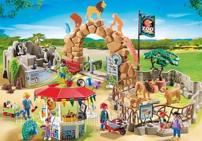 Большой конструктор для детей Playmobil «Зоопарк»