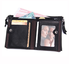 Кошелек, портмоне, бумажник Contacts , 100 % натуральная кожа, фото 3