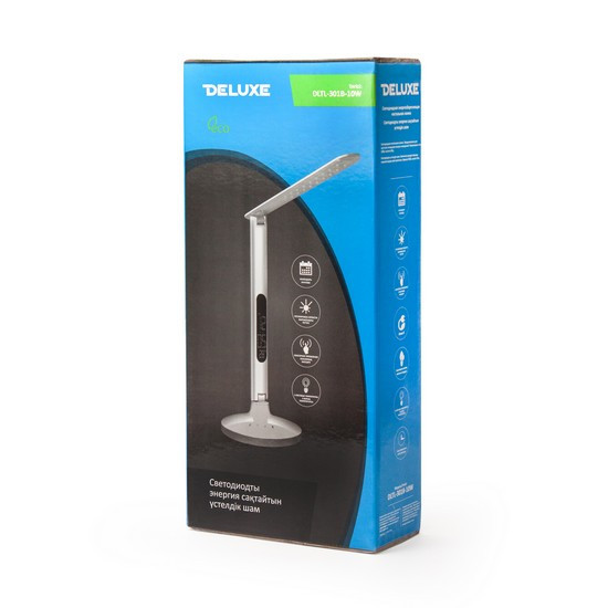 Лампа настольная светодиодная (LED) Deluxe DLTL-301B-10W, Регулировка яркости: 5 степеней яркости, Цветовая те