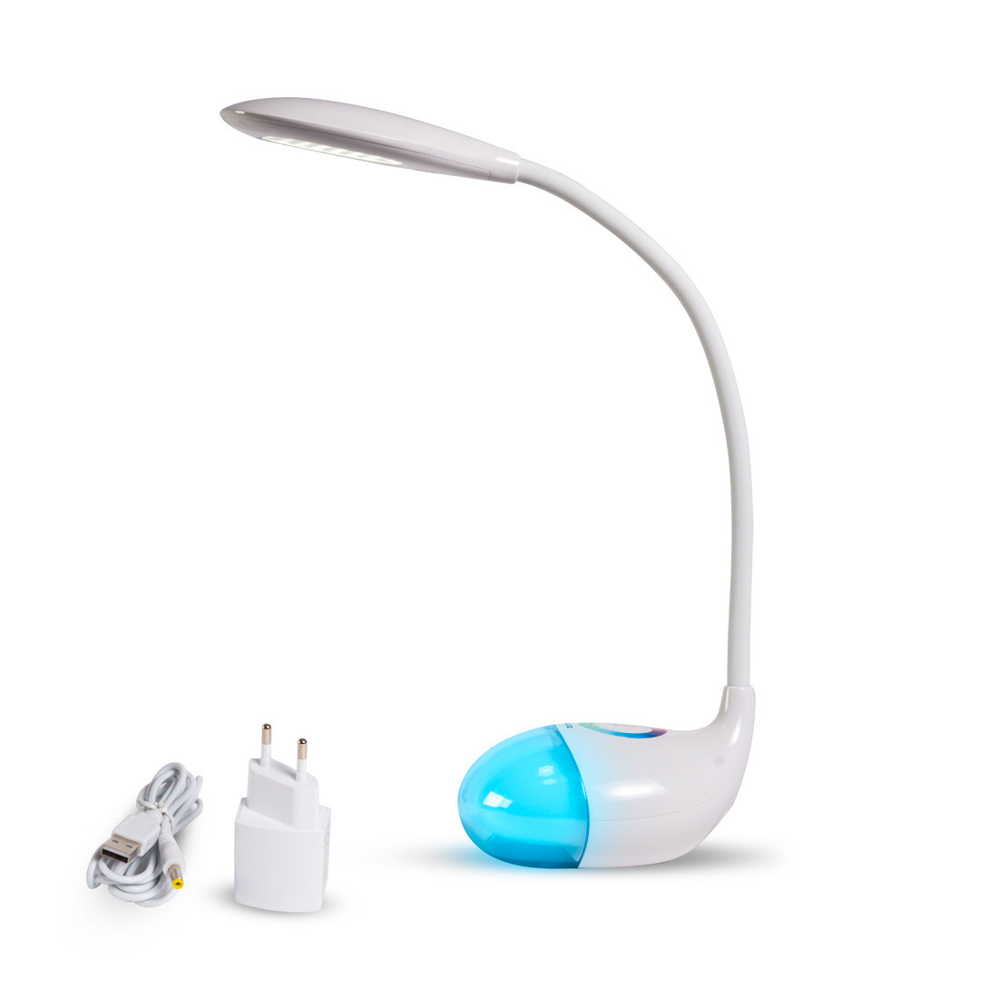 Лампа настольная светодиодная (LED) Deluxe LORIINI, Регулировка яркости: 3 степени яркости, Цветовая температу