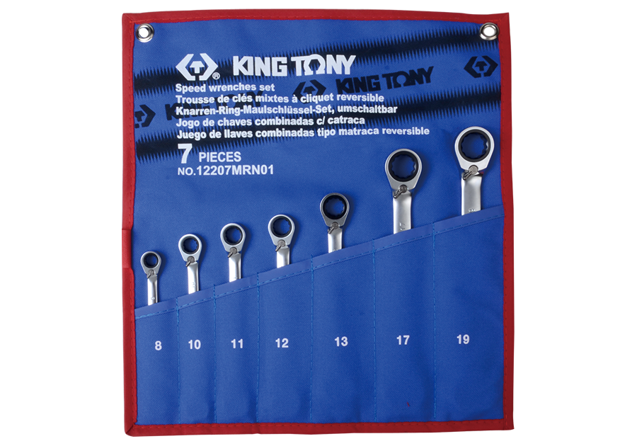 Набор трещоточных ключей KING TONY 12207MRN01 (7 предметов)