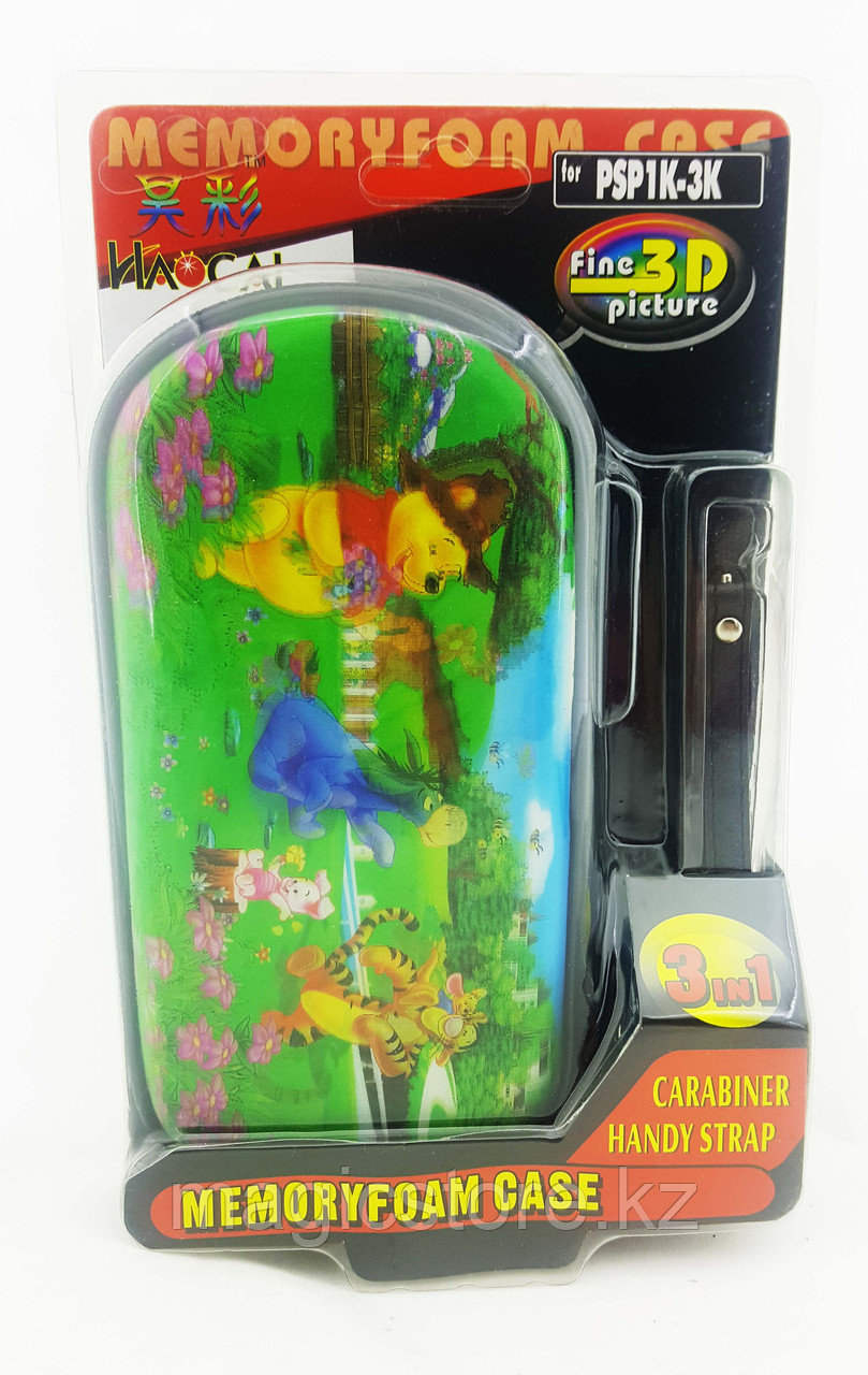 Чехол на молнии с 3D картинкой PSP 1000/2000/3000 3in1 3D picture, Disney Whinny Pooh - фото 2 - id-p58970489