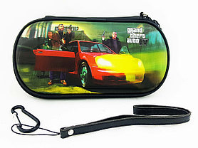 Чехол на молнии с 3D картинкой PSP 1000/2000/3000 3in1 3D picture, GTA 4 на машине