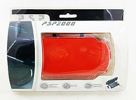 Чехол пластиковый Ракушка Sony PSP Slim 2000/3000, красный
