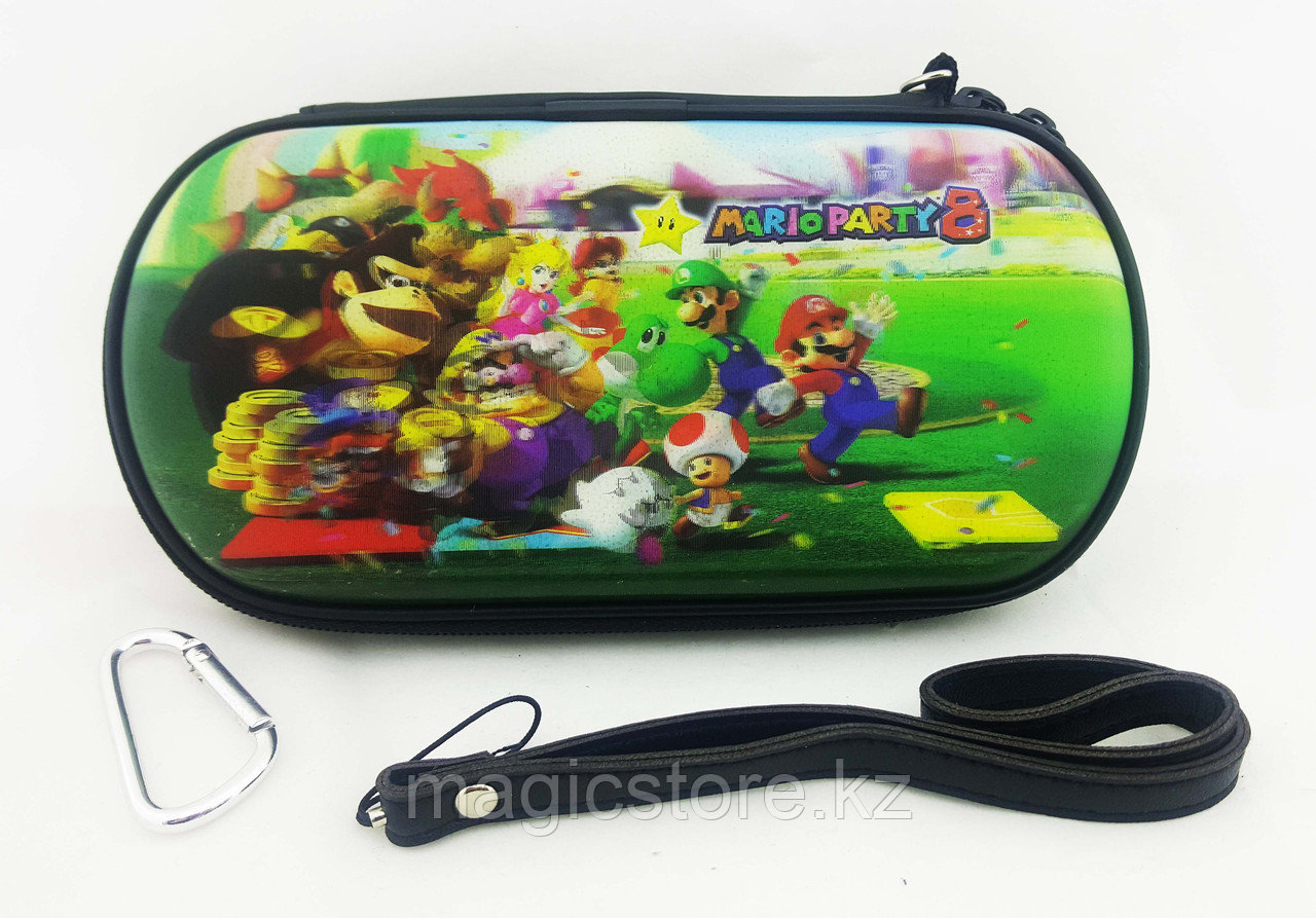 Чехол на молнии с 3D картинкой PSP 1000/2000/3000 3in1 3D picture, Mario Party 8