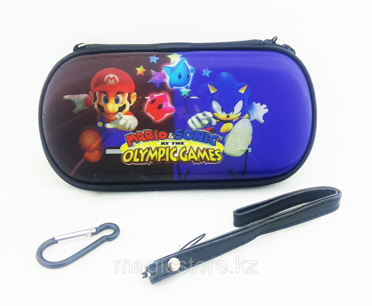 Чехол на молнии с 3D картинкой PSP 1000/2000/3000 3in1 3D picture, Mario Vs Sonic Olimpic Games
