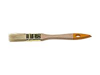 Кисть плоская малярная DEXX 0100-020_z02, ПРАКТИК , деревянная ручка, натуральная щетина, индивидуальная
