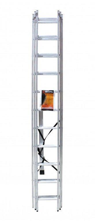 Лестница алюминиевая трёхсекционная ЛА 3х9 Вихрь
