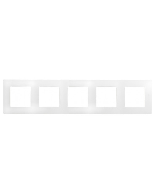 Legrand 672505 Рамка 5п БЕЛ ETIKA