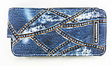 Чехол джинсовый с карабином Black Horns PSP Slim 2000/3000 Jeans Case, фото 2