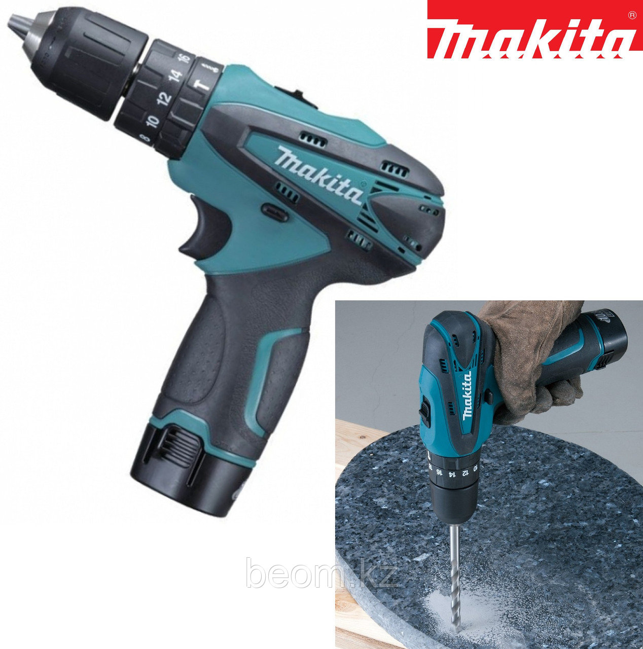 Аккумуляторная дрель-шуруповёрт Makita DF330DWE