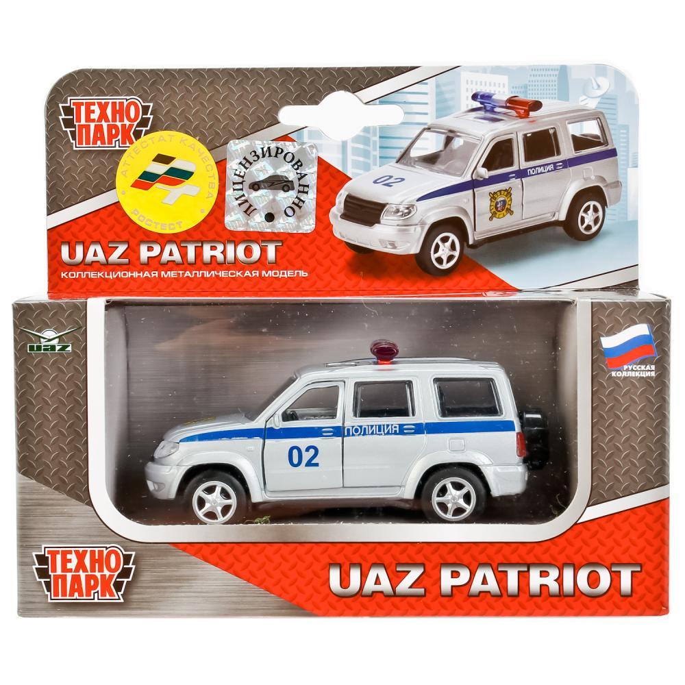 Технопарк Металлическая инерционная модель UAZ Patriot "Полиция"