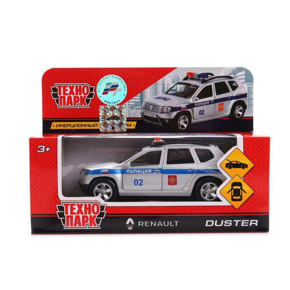 Технопарк Металлическая инерционная модель Renailt Duster "Полиция", фото 1