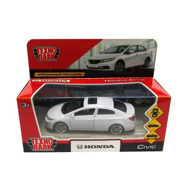 Технопарк Металлическая инерционная модель Honda Civic, белый