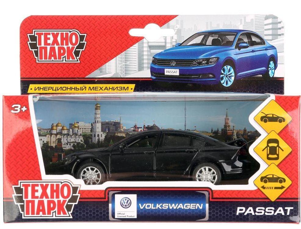 Технопарк Металлическая инерционная модель Volkswagen Passat, черный