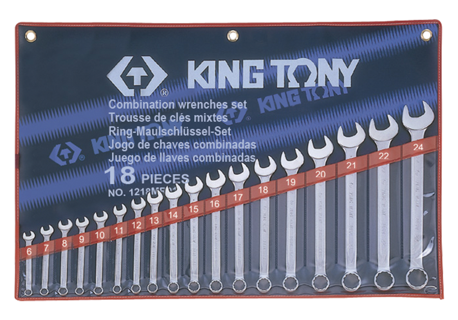 Набор рожково-накидных ключей KING TONY 1218MR01 (18 предметов)